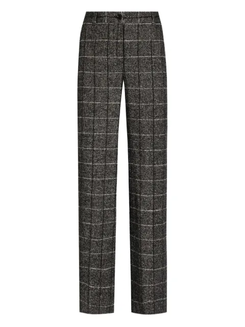 Dolce & Gabbana check-pattern trousers Black FTC31TFQZAJ