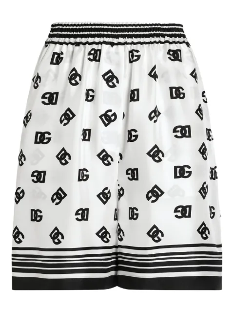 Dolce & Gabbana DNA silk shorts White FTAM7THI1Z6