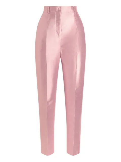 Dolce & Gabbana Shantung trousers Pink FTAM2TFU1JK