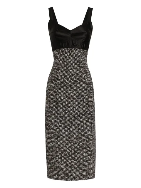 Dolce & Gabbana panelled midi dress Black F6TVSTFSA73
