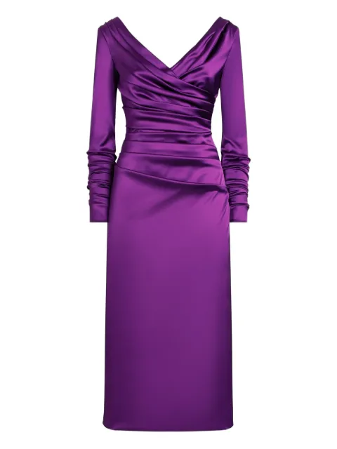 Dolce & Gabbana midi draped dress Purple F6DJFTFURHM