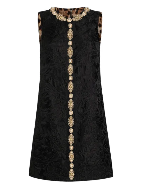 Dolce & Gabbana brocade peony dress Black F6AMRZHJMQO