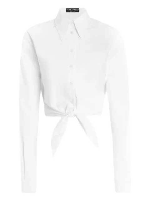 Dolce & Gabbana stretch-cotton shirt White F5S65TFUEFM