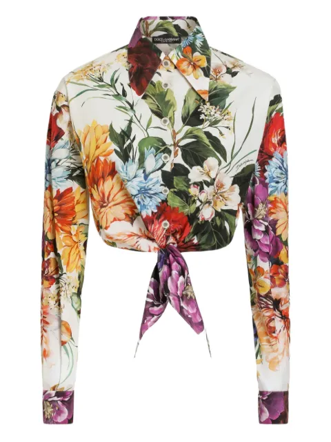 Dolce & Gabbana floral-print blouse Yellow F5P61THS5TR