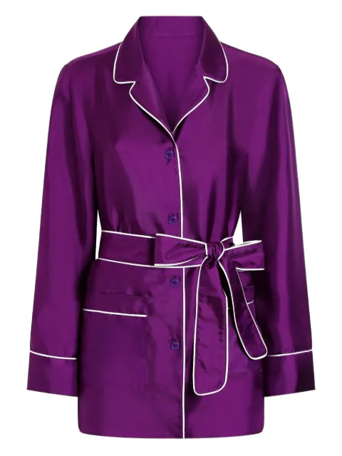 Dolce & Gabbana silk shirt Purple F5I89TFU10S