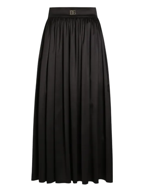 Dolce & Gabbana pleated midi skirt Black F4CLNTGDDBL