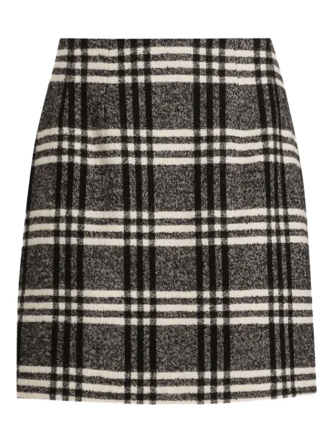 Dolce & Gabbana checked mini skirt Black F4C6XTFQZAK