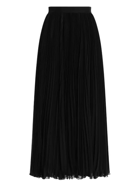 Dolce & Gabbana midi pleated skirt Black F4BCITFUSNW
