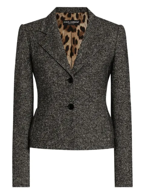 Dolce & Gabbana mélange-effect jacket Grey F27FPTFMZAO