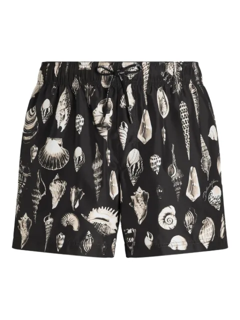Dolce & Gabbana shell-print swim shorts Black M4F34TFIM62