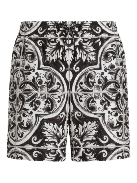 Dolce & Gabbana graphic-print swim shorts Black M4A13TFIM6J