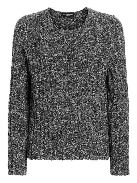 Dolce & Gabbana ribbed sweater White GXXACTJAM6O