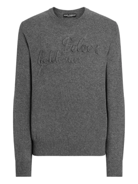 Dolce & Gabbana logo-detail sweater Grey GXX01ZJDVDE