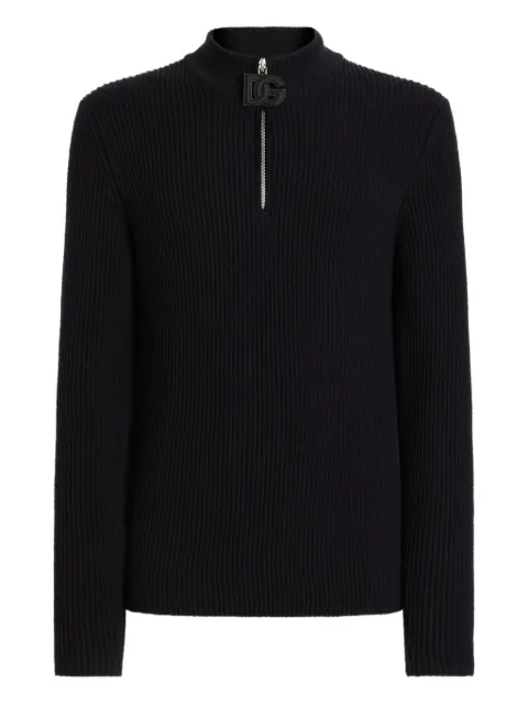 Dolce & Gabbana logo-detail sweater Blue GXW45TJCVWY