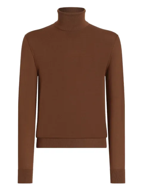 Dolce & Gabbana turtleneck sweater Brown GXW05TJBW05