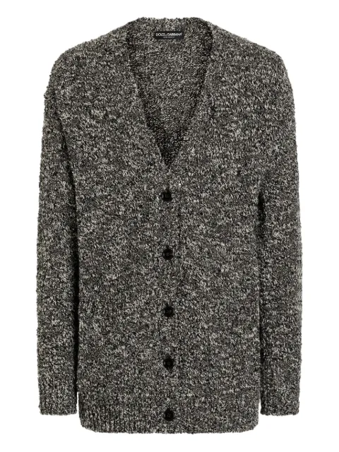 Dolce & Gabbana marl-knit cardigan Black GXVE6TJGMC5