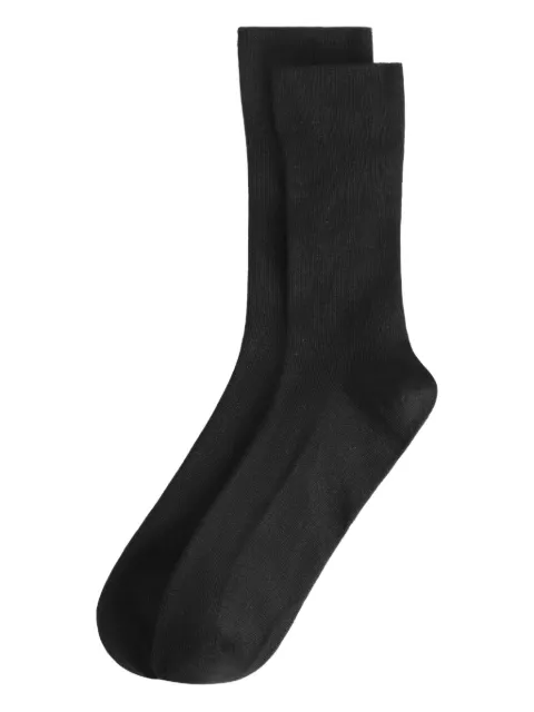 Dolce & Gabbana ankle-height ribbed socks Black GX09KTJFMNB