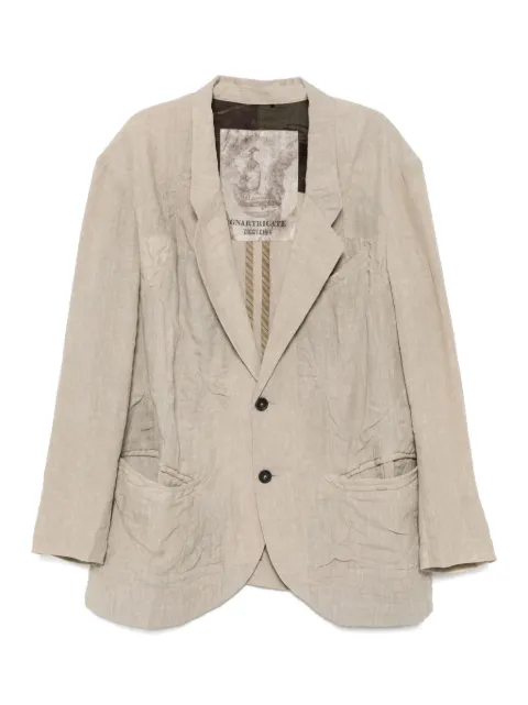 Ziggy Chen linen blazer Neutrals 0M2510914
