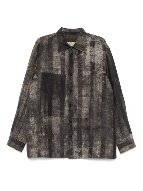 Ziggy Chen printed shirt Grey 0M2510745