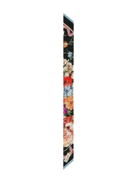 Dolce & Gabbana printed silk twill bandeau Black FS215AGDC7B
