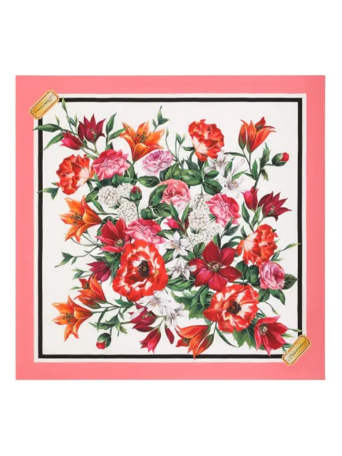 Dolce & Gabbana floral-print scarf White FN090RGDC7A