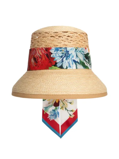 Dolce & Gabbana raffia sun hat Neutrals FH676AGDDBU