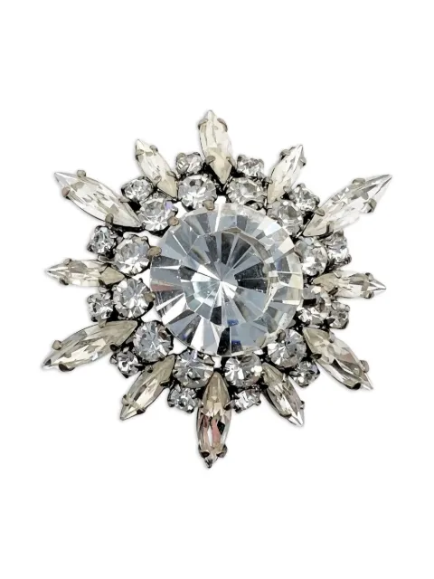 Jennifer Gibson Jewellery 1930s Paste Starburst brooch Silver JGJSTARBURSTBR