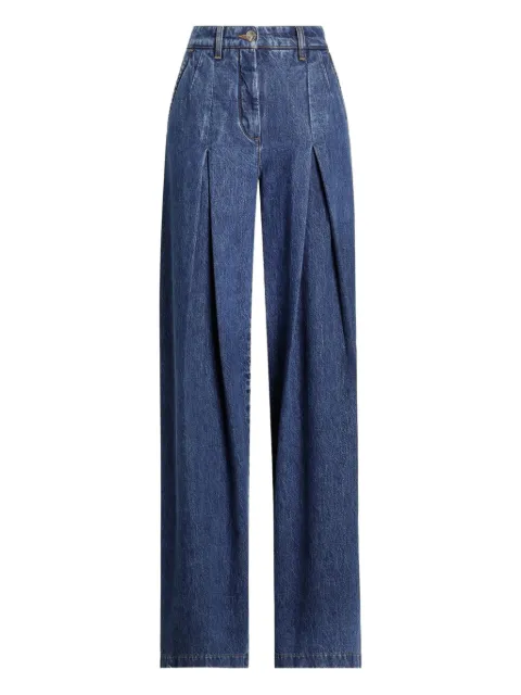 Dolce & Gabbana inverted-pleat jeans Blue FTDB9DG8NR2