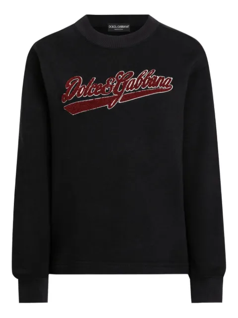 Dolce & Gabbana logo-embellished sweatshirt Black F9S50ZGDDAI