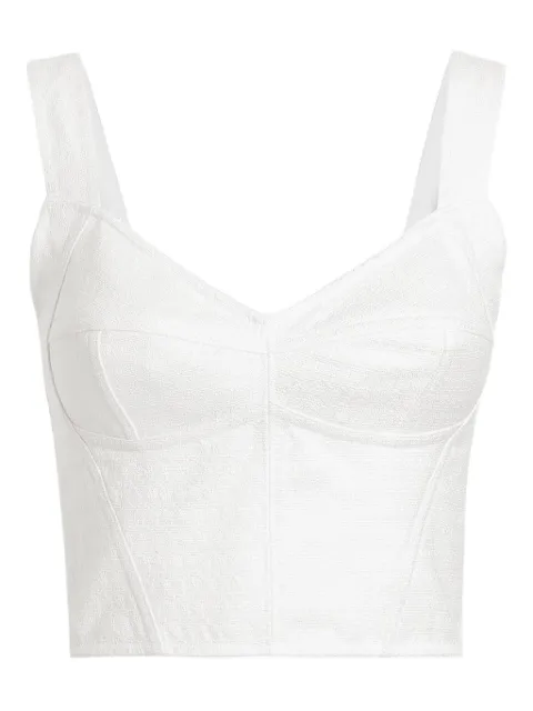 Dolce & Gabbana corset-style top White F7W98TFU9AU