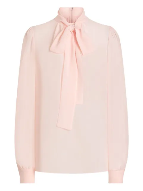 Dolce & Gabbana silk georgette blouse Pink F7BC0TFU1UT
