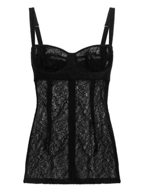 Dolce & Gabbana lace corset top Black F7AZ8TFLUCT
