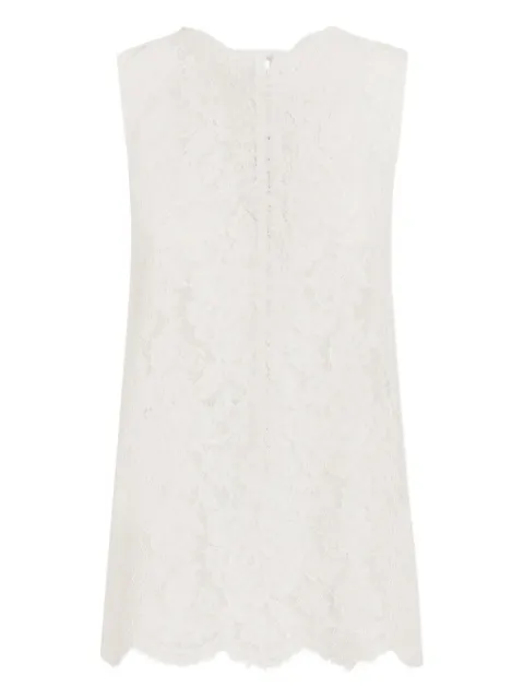 Dolce & Gabbana DNA lace-detailing top White F73G9THLM7L