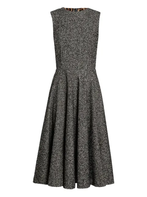 Dolce & Gabbana midi pleat-detail dress Black F6TYHTFCZAE