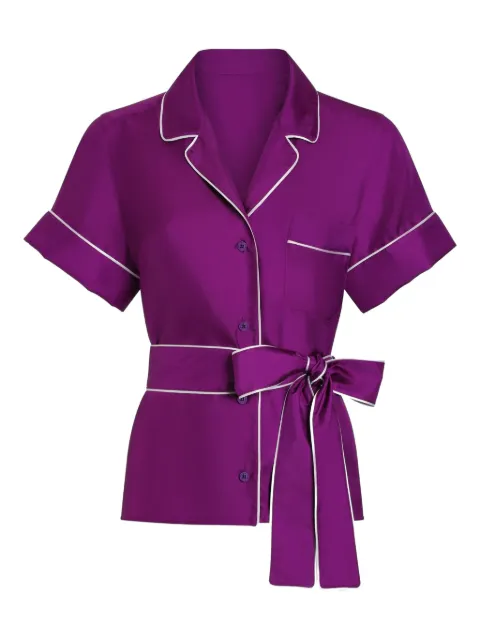 Dolce & Gabbana silk shirt Purple F5G67TFU10S