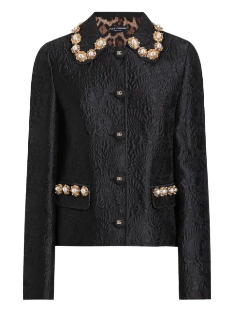 Dolce & Gabbana DNA jacquard jacket Black F29UEZHJMQO