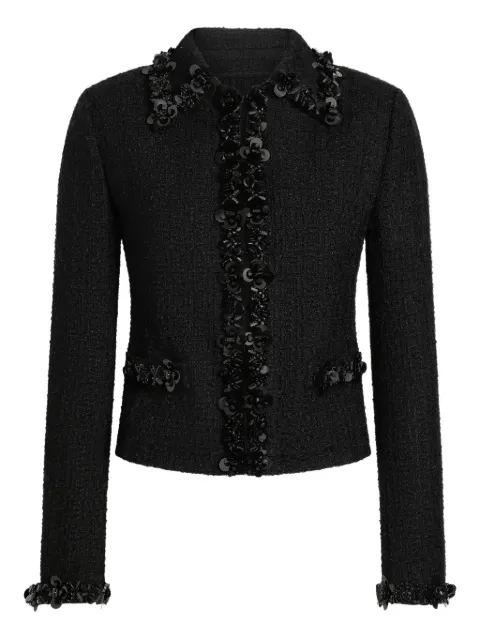 Dolce & Gabbana sequin-embellished jacket Black F27GGZFUCDQ