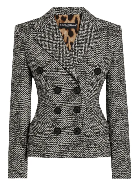 Dolce & Gabbana tweed blazer White F27ACTFMZAJ