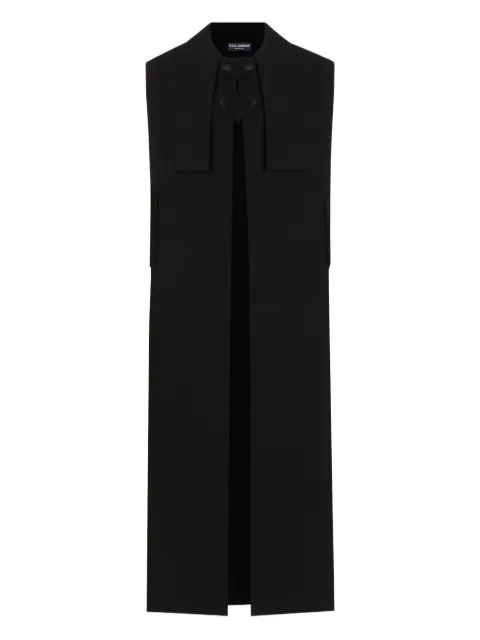 Dolce & Gabbana crepe coat Black F0W3ZTFU2TZ