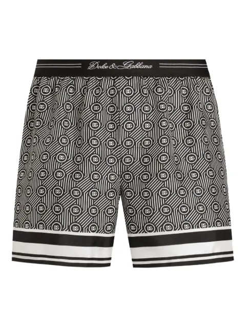 Dolce & Gabbana logo-jacquard patterned boxers Black M4F08THI1ZU