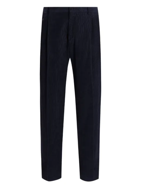 Dolce & Gabbana pleated corduroy chinos Blue GY6UETG8NN7