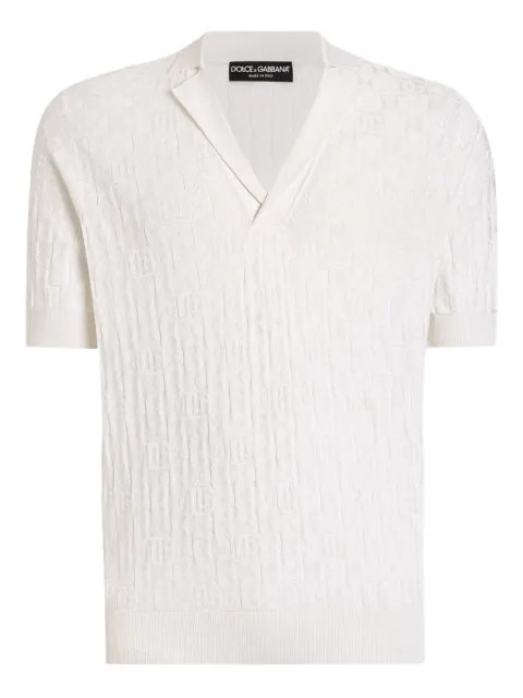 Dolce & Gabbana stretch-silk T-shirt White GXZ76TJBSLX