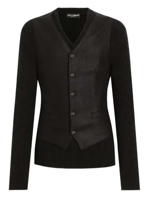 Dolce & Gabbana panelled sweater Black GXY52TJGMC1