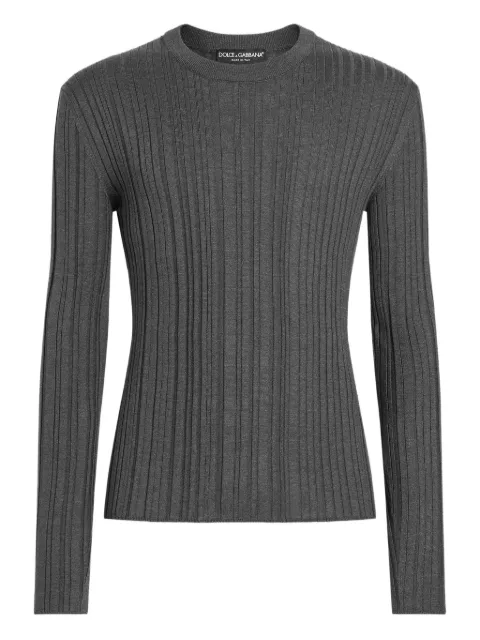 Dolce & Gabbana silk jumper Grey GXX22TJBSN6