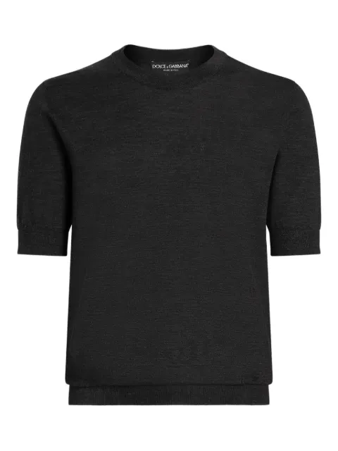 Dolce & Gabbana short-sleeve crew-neck T-shirt Black GXX03TJDVBV