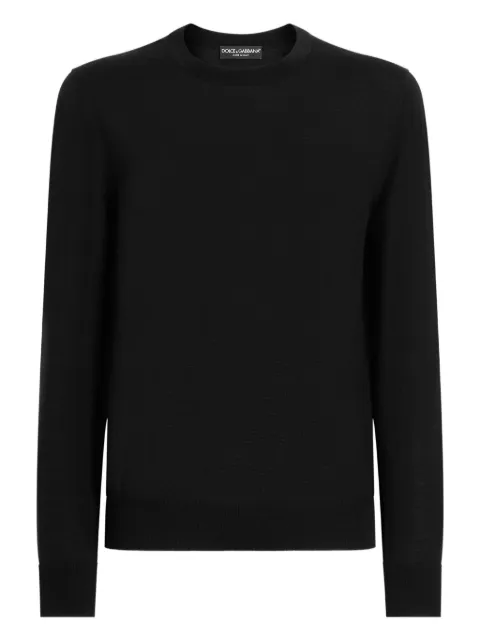 Dolce & Gabbana crew-neck sweater Black GXX02TJDVBV