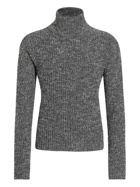Dolce & Gabbana ribbed turtleneck sweater Grey GXW65TJFMLE