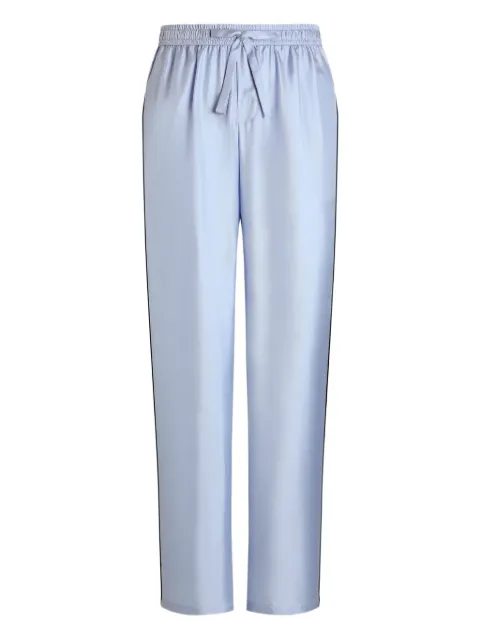Dolce & Gabbana satin drawstring trousers Blue GVRMAZFU10S