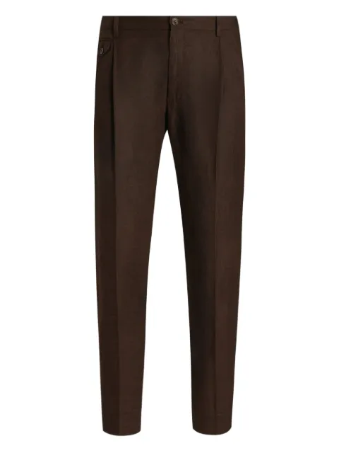 Dolce & Gabbana linen trousers Brown GV4EEZFU4JB