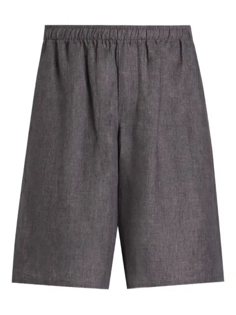Dolce & Gabbana linen bermuda shorts Grey GV37AZFU4L5